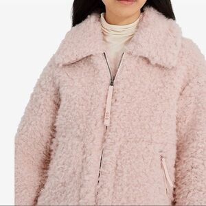 Women's Pink Fuzzy Jacket